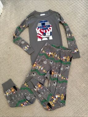 Hanna Andersson Kids Star Wars Droid Holiday Pajama Set